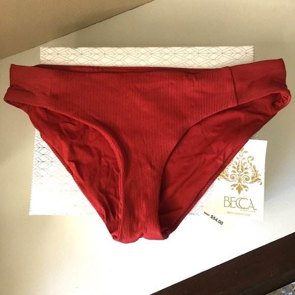 BECCA By Rebecca Virtue "American Cut" Fine Line Bikini Bottom NEW WITH … - Picture 2 of 12